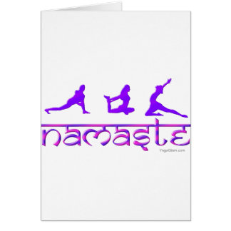 Namaste yoga poses purple