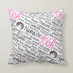 Namaste Yoga Positions Asana Poses Sanskrit Names Cushion