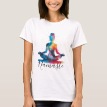 Namaste Yoga Silhouette | Colorful Meditation 