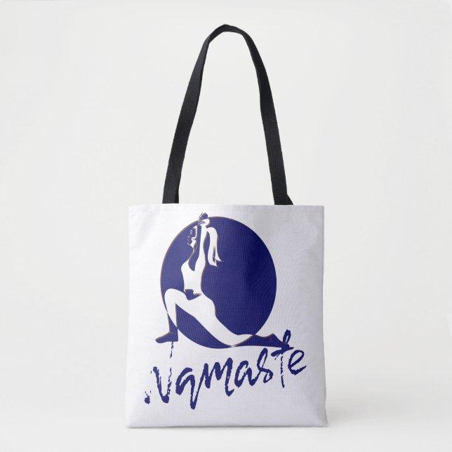 Namaste, yoga tote bag (Front)