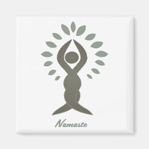 Namaste Yoga Tree Magnet