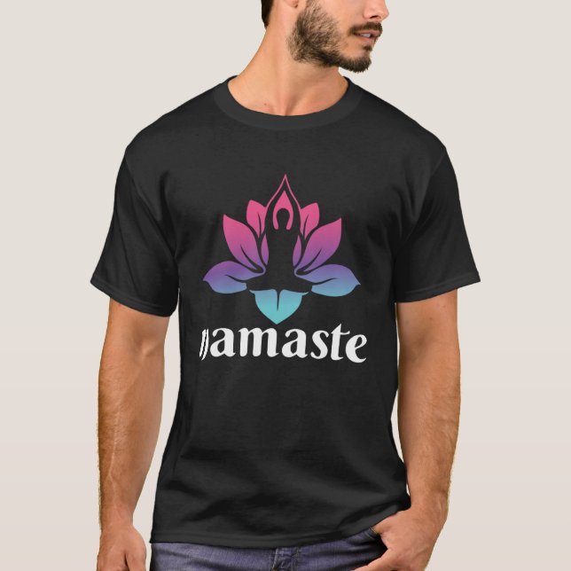 Namaste Yoga Yogi Gym Exercise Workout T-Shirt (Front)