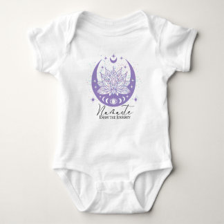 Namaste Zen Moon Cycle Lotus Enjoy the Journey  Baby Bodysuit