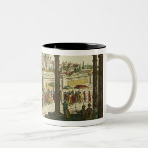 Namchas Place in Lahore, showing the golden throne Two-Tone Coffee Mug