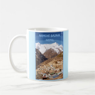 Namche Bazaar and mountain view, Nepal Coffee Mug