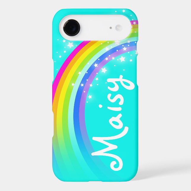 Name 5 letter rainbow aqua sky case (Back)