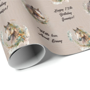 Name Age Sentiment Just a Girl Who Loves Horses  Wrapping Paper