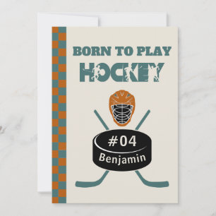 Name Age Text Jersey Number Hockey Birthday Invitation