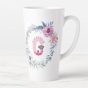 Name Alphabet "G"  Latte Mug