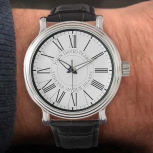 Name and Inscription Memorial Watch