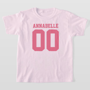Name and Jersey Number Front Back T-Shirt