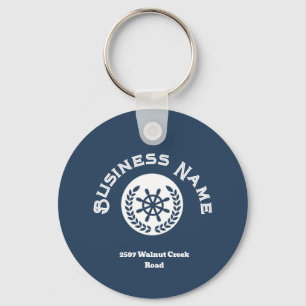 Name and Logo Nautical Key Ring