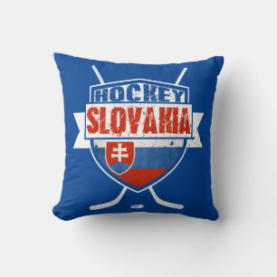 Name And Number Slovakia Hockey Cushion