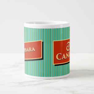 Name and Zodiac sign Barbara and Cancer Large Coffee Mug