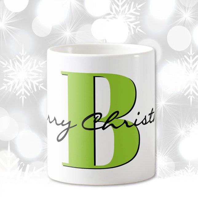 Name, August Peridot Birthstone | Merry Christmas Coffee Mug (Creator Uploaded)