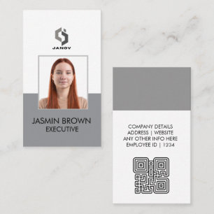Name Badge Card & Custom QR Code Employee
