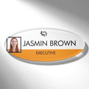 Name Badge Card & Custom QR Code Employee