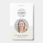 Name Badge Card | Custom QR Code Employee ID Badge