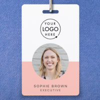 Name Badge Card | Custom QR Code Employee ID Badge
