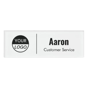 Name Badge Magnet Custom Logo Employee Staff