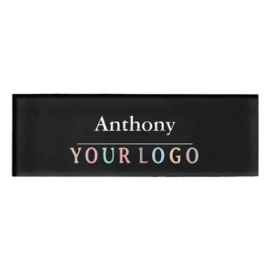 Name Badge Magnet Custom Logo Employee Staff Large