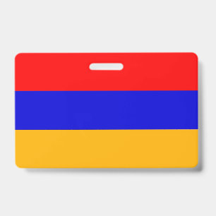 Name Badge with flag of Armenia ID Badge