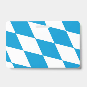 Name Badge with flag of Bavaria, Germany ID Badge