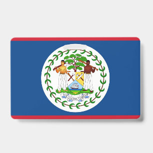 Name Badge with flag of Belise ID Badge