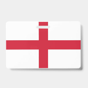 Name Badge with flag of England, United Kingdom ID Badge