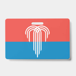 Name Badge with flag of Kansas City ID Badge