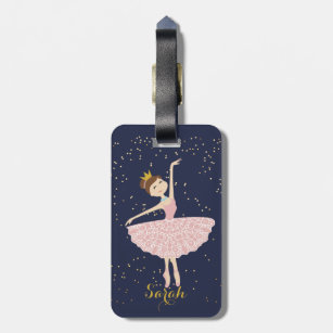name ballerina luggage tag