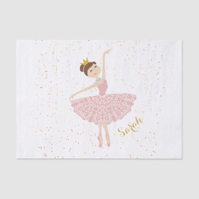 name ballerina  tissue paper (Front)