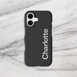 Name Black Modern Minimal