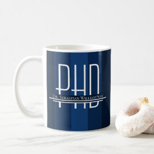 Name Blue Graduate PhD Coffee Mug