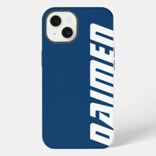 Name blue & white stripe sports ipad case