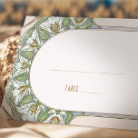 Name Cards Wedding Table Vintage Art Nouveau<br><div class="desc">Name Cards Wedding Table Vintage Art Nouveau by Alphonse Mucha in a floral, romantic, and whimsical design. Victorian flourishes complement classic art deco fonts. Please enter your custom information, and you're done. If you wish to change the design further, simply click the blue "Customise It" button. Thank you so much...</div>