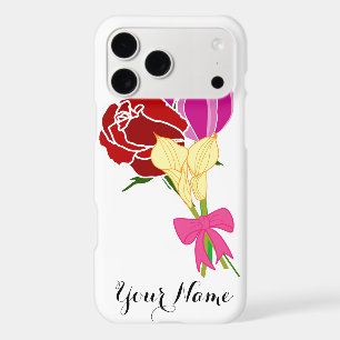Name case. personalised Flower bouquet