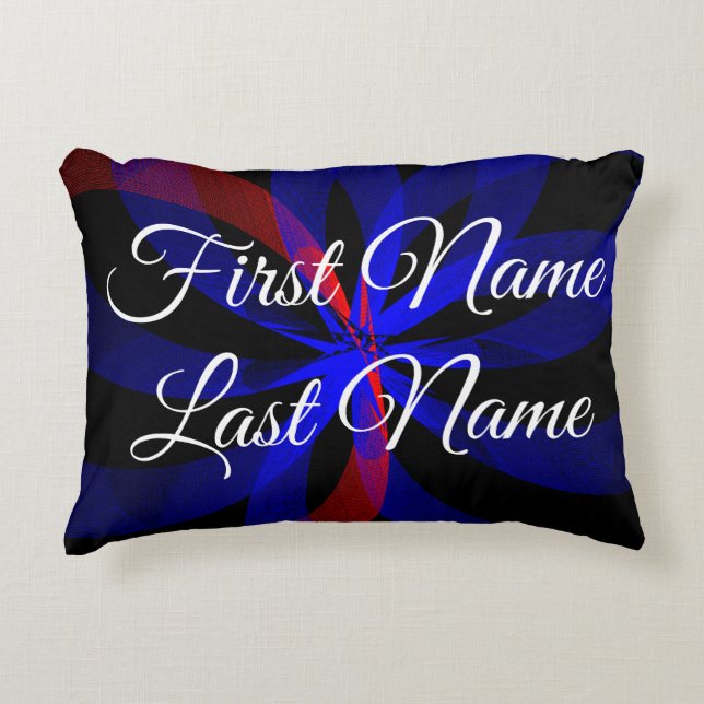 Name Change Colour Centre Geometric Accent Pillow (Front)