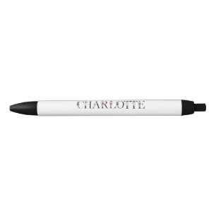 Name Charlotte Black Ink Pen