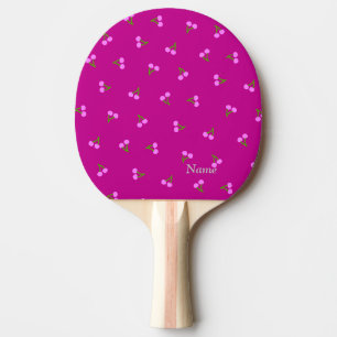 Name Custom Cherry (Raspberry Pink) Table Tennis R Ping Pong Paddle