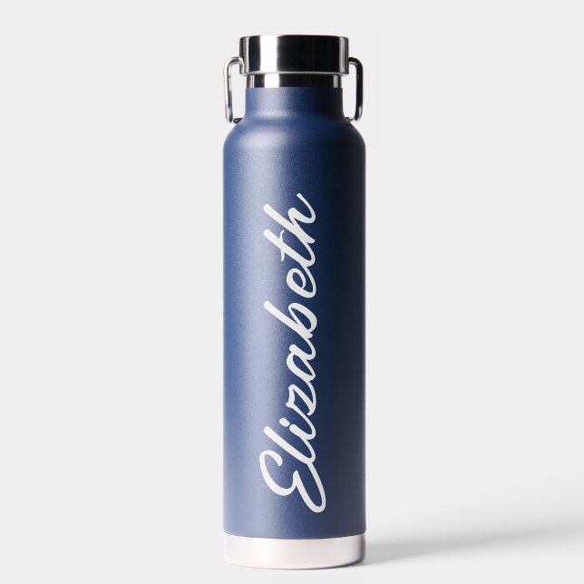 Name custom script special elegant water bottle (Front)