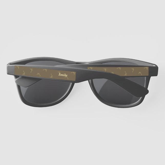 Name Customized Scorsese Brown Sunglasses (Back)
