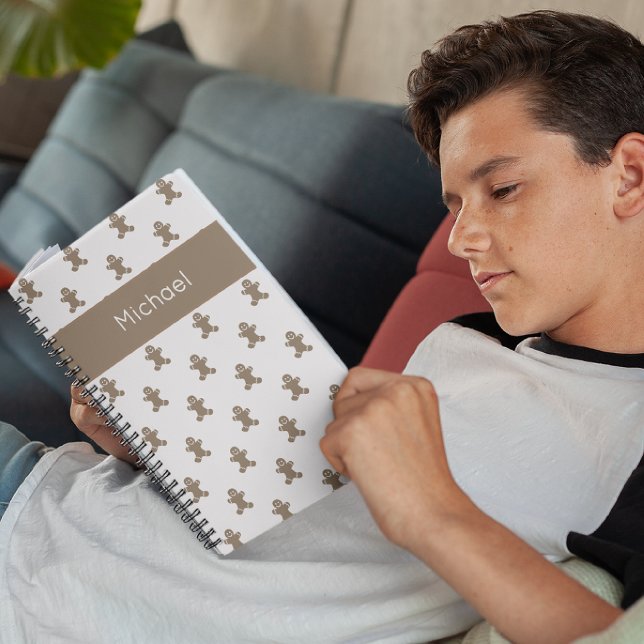 Name Cute Gingerbread Man Cookies Holiday Notebook (Creator Uploaded)