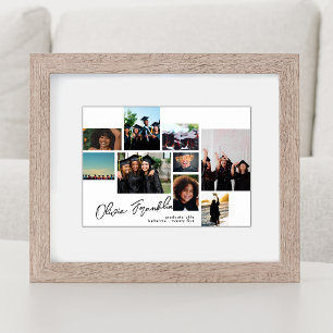 Name Editable Collage Photo Grad 2023 School Poster
