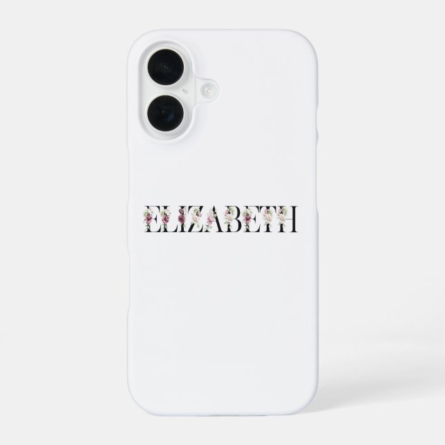 Name Elizabeth iPhone 16 Case (Back)