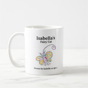 Name Fairy Cat Your Child’s Art Coffee Mug