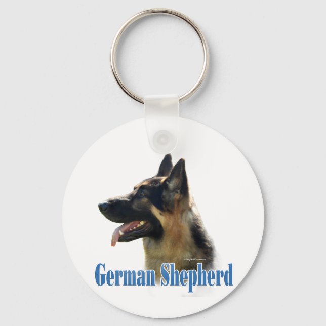 Name German Shepherd Key Ring (Front)