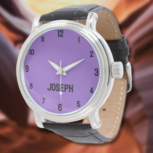 Name Girl Boy Women Men   Amethyst Modern Watch