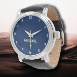 Name Girl Boy Women Men | Navy Indigo Stylish Watch<br><div class="desc">Personalised Name Girl Boy Women Men | Navy Indigo Elegant Modern Watch | Classic | Elegant | Trendy | Stylish | Gift. You can choose to add your name, the name of a loved one, or a special message. Whether it's a heartfelt gift for someone dear to you or a...</div>