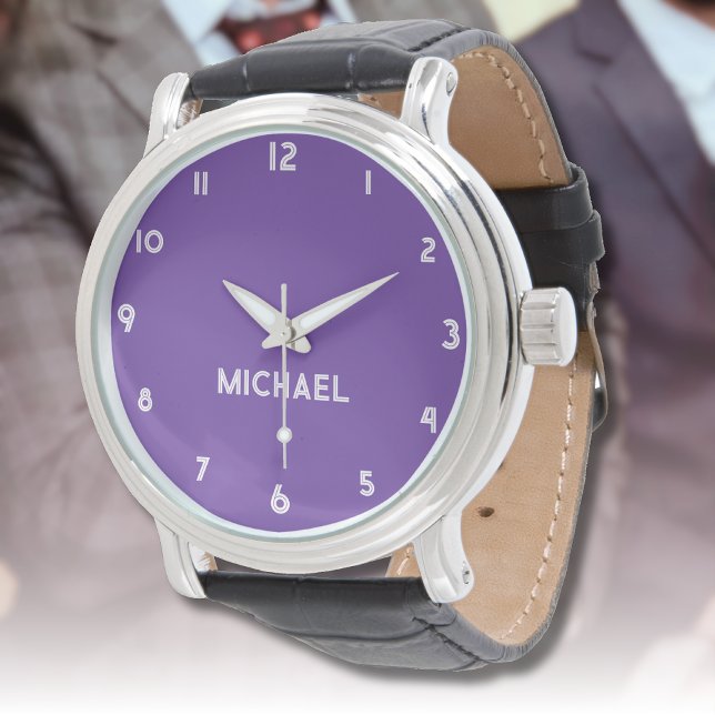 Name Girl Boy Women Men | Royal Purple Stylish Watch (Creator Uploaded)
